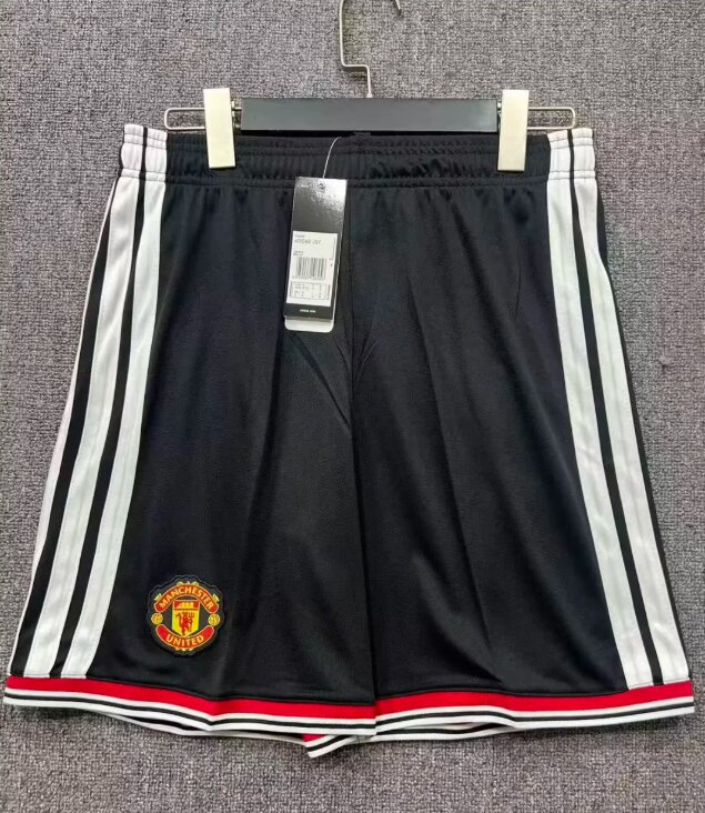 AAA Quality Manchester Utd 26/27 Home Black Soccer Shorts
